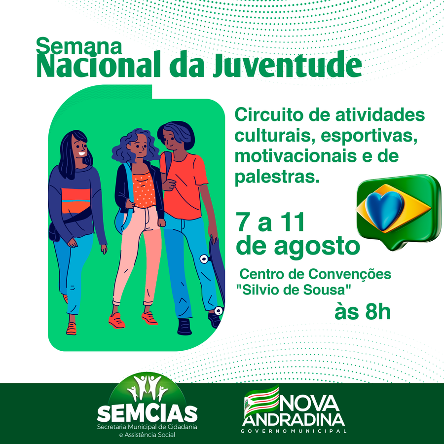 Center semana nacional da juventude