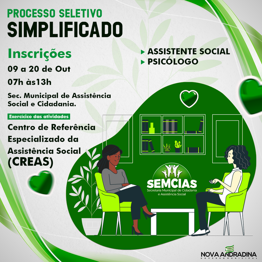 Center processo seletivo semcias